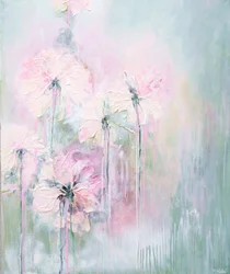 Myke pastellfargede blomster