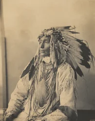 Kill Spotted Horse, Assiniboines, 1898 (platina palladium-trykk)