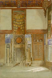 Interiør i huset til Mufti Sheikh El Mahadi, Kairo