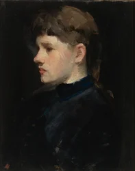Portrett av en dame (hode av en jente)