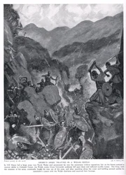 Henrys hær fanget i en walisisk uren, 1920-tallet