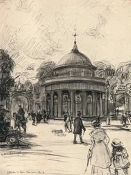 Inngang til Parc Monceau, 1915