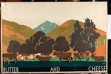 Butter and Cheese, fra serien 'Buy New Zealand Produce' [6319386] (farge litho)