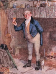 Mr. Pickwick (Pickwick Papers) (fargelitografi)