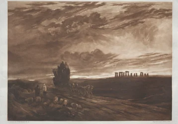 Stonehenge ved daggry, 1897.
