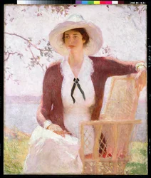 Min datter Elisabeth, ca. 1914 (olje på lerret)