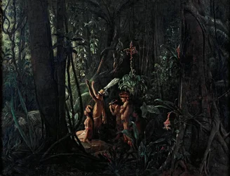 Amazonas indianere tilbeder solguden