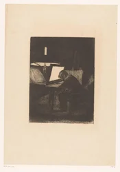 Etser ved lampelys Seks etsninger, tegnet og gravert av F. Bonvin, Painter (serietittel)
