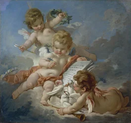 Boucher - Cupidos. Poetisk allegori, 1760-tallet
