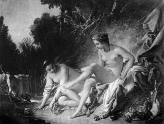Diana forlater badet sitt, 1700-tallet 1905.