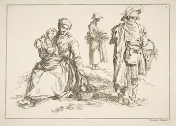 Ark med skisser, 1753.