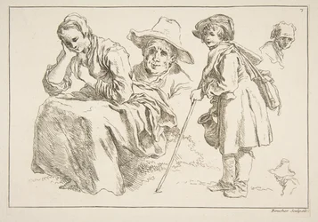 Ark med skisser, 1753.