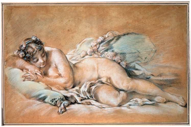Sovende ung kvinne, 1758.