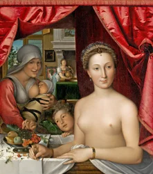 Fransk: Dame au bain, En dame i badet sitt, Diane de Poitiers