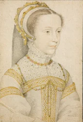 Portrett av Mary Stuart, dronning av Skottland, i en alder av 12 eller 13 år.