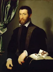 Portrett av Pierre Quthe, apotek, 1562.