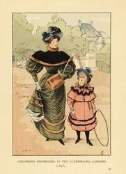 Barnepromenaden i Luxembourghagen i 1893