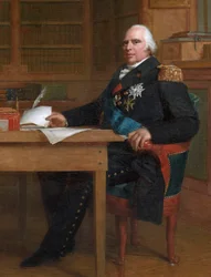 Kong Ludvig XVIII i sitt arbeidsrom på Tuileriene
