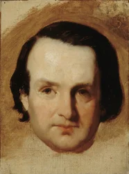 Portrett av Victor Hugo 1802-1885, ca 1835.