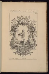 Kartusj med kvinnebyste, Livre d