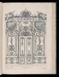 Vegg med dobbel dør, Livre de Lambris (Book of Wainscoting)
