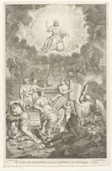 Allegori over gamle og nye testamente O. og N.-pakten knyttet sammen av H. Prideaux (tittel på objekt) Tittelside for: Humphrey Prideaux, Den gamle og nye pakt er knyttet sammen i historiene til jødene og de grensende folkene