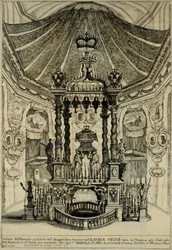 Design for begravelse for Claudia Felicitas fra Østerrike