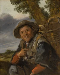 A Fisherboy, ca 1635-1645 (eller senere) (olje på lerret)