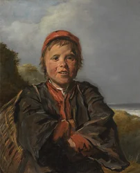 Fiskergutt (olje på lerret)
