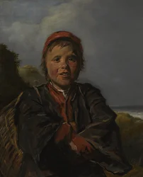 Fiskergutt i et landskap