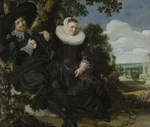 Portrett av et par, sannsynligvis Isaac Abrahamsz Massa og Beatrix van der Laen, ca. 1622 (olje på lerret)