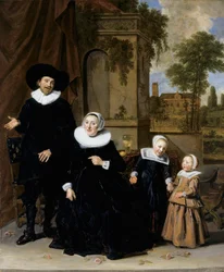 Portrett av en nederlandsk familie