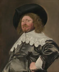 Portrett av en mann, muligens Nicolaes Pietersz Duyst van Voorhout, ca. 1636-38.
