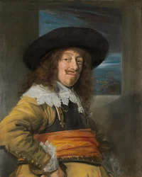 Portrett av et medlem av Haarlem Civic Guard, ca. 1636-8 (olje på lerret)