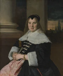 Portrett av en kvinne, ca. 1650, omarbeidet trolig 1700-tallet.