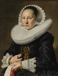 Portrett av en kvinne, trolig Aeltje Dircksdr. Pater, 1638.