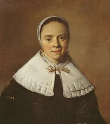 Portrett av en ung kvinne (olje på lerret)