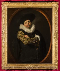 Portrett av en mann, muligens Isaac Abrahamsz. Massa, ca. 1622 (olje på lerret på trepanel)