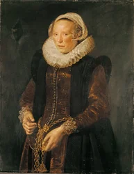 Portrett av en kvinne, ca. 1611 (olje på lerret)