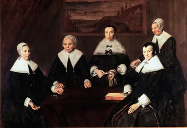 Forstanderne for alderdomshjemmet i Haarlem, maleri av Frans Hals (ca. 1580-1666), 1664, mål 249,5 x 170,5 cm, Haarlem, Frans Hals-museet, Holland