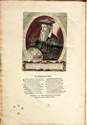 Portrett av Gerardus Mercator 1512-1594 62 år gammel