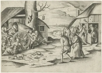 Mary og Joseph på et vertshus