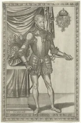 Portrett av kong Filip II av Spania Full lengde portretter av konger og dronninger (serietittel)