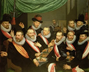 Bankett for offiserer og underordnede fra Civil Guard of San Jorge