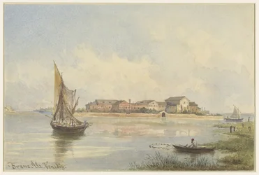 Utsikt over lagunen i Venezia