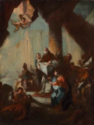 Studie for «Kristi presentasjon i tempelet» (for Saint Ulrich, Wien)