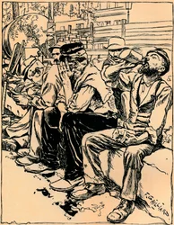 Arbeidere til middag, c1900