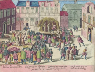 Henrettelse i Brugge ved brenning av tre munker for sodomi, 28. juni 1578