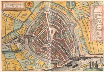 Gouda, Nederland (gravering