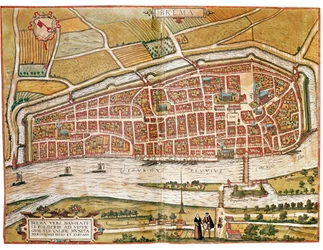Kart over Bremen (gravering